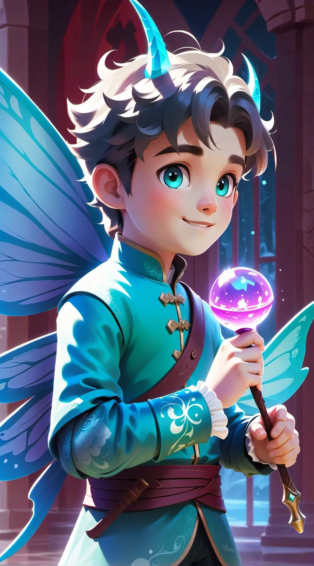 ai character: sprunki grey background