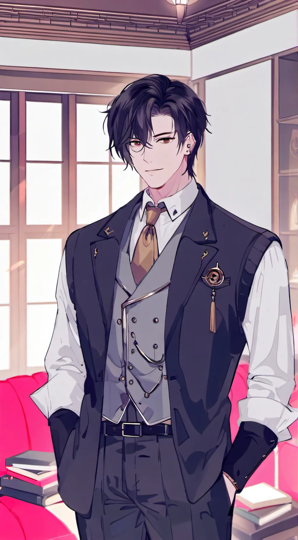 ai character: black...? background