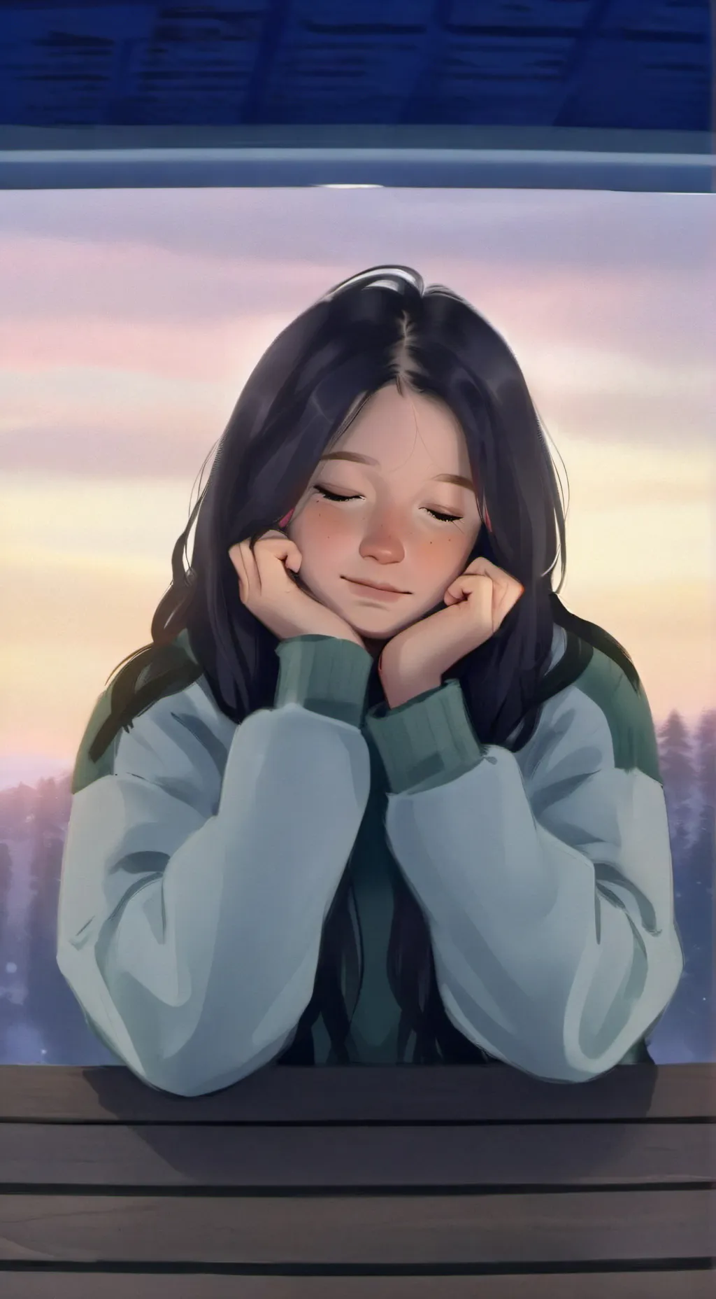 ai character: Salish matter  background