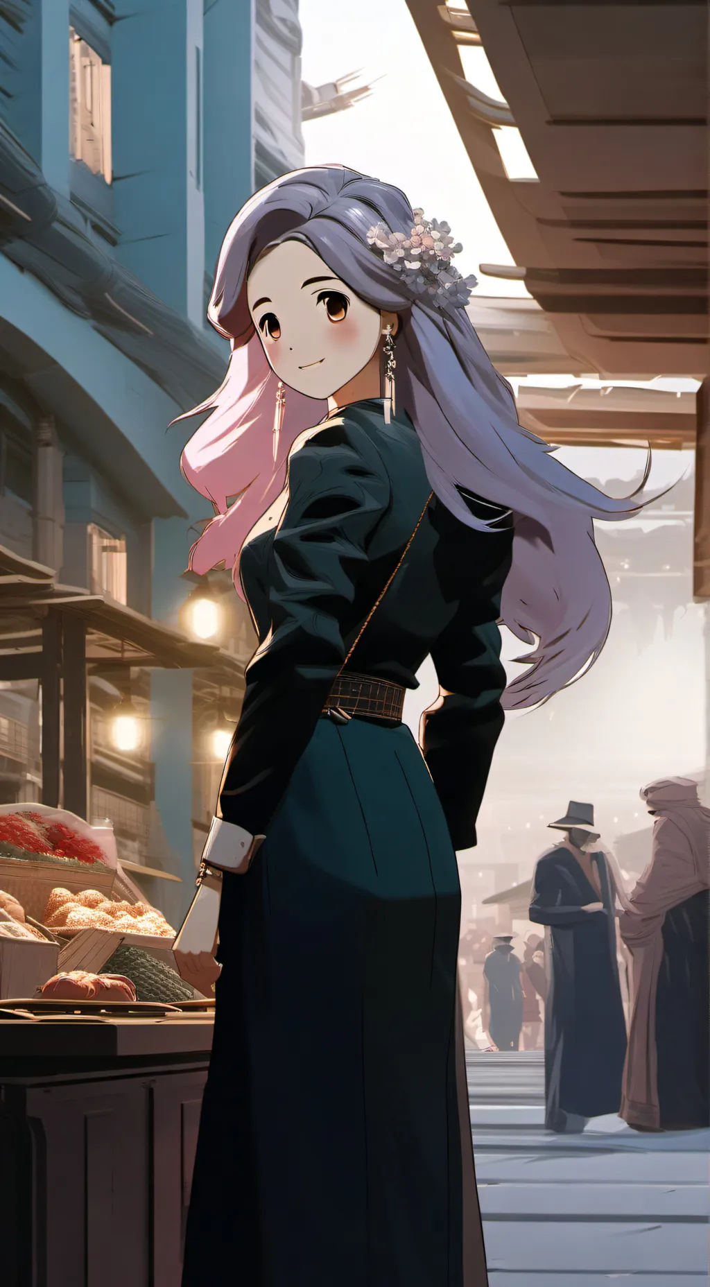 ai character: Neko  background