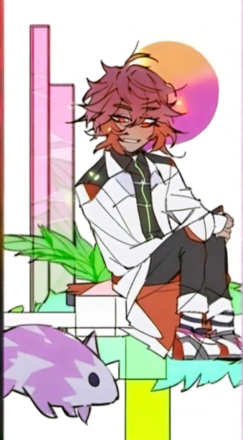ai character: Cosmo the pastry! background