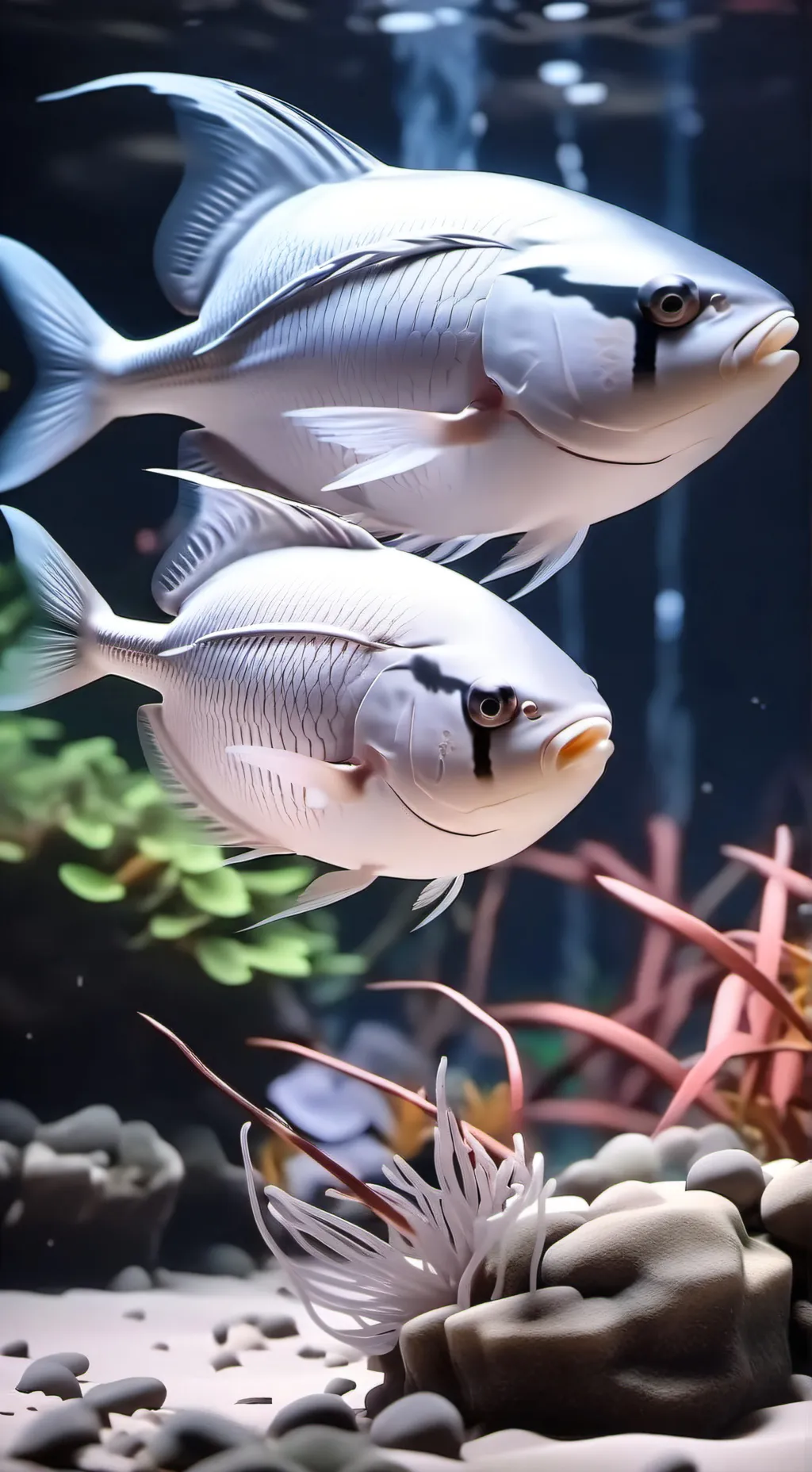 ai character: fishes  background