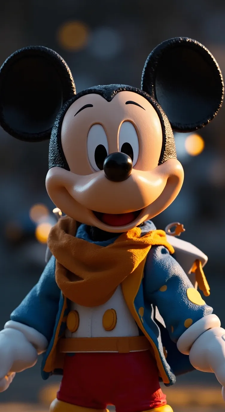 ai character: Ticzon. mickey background