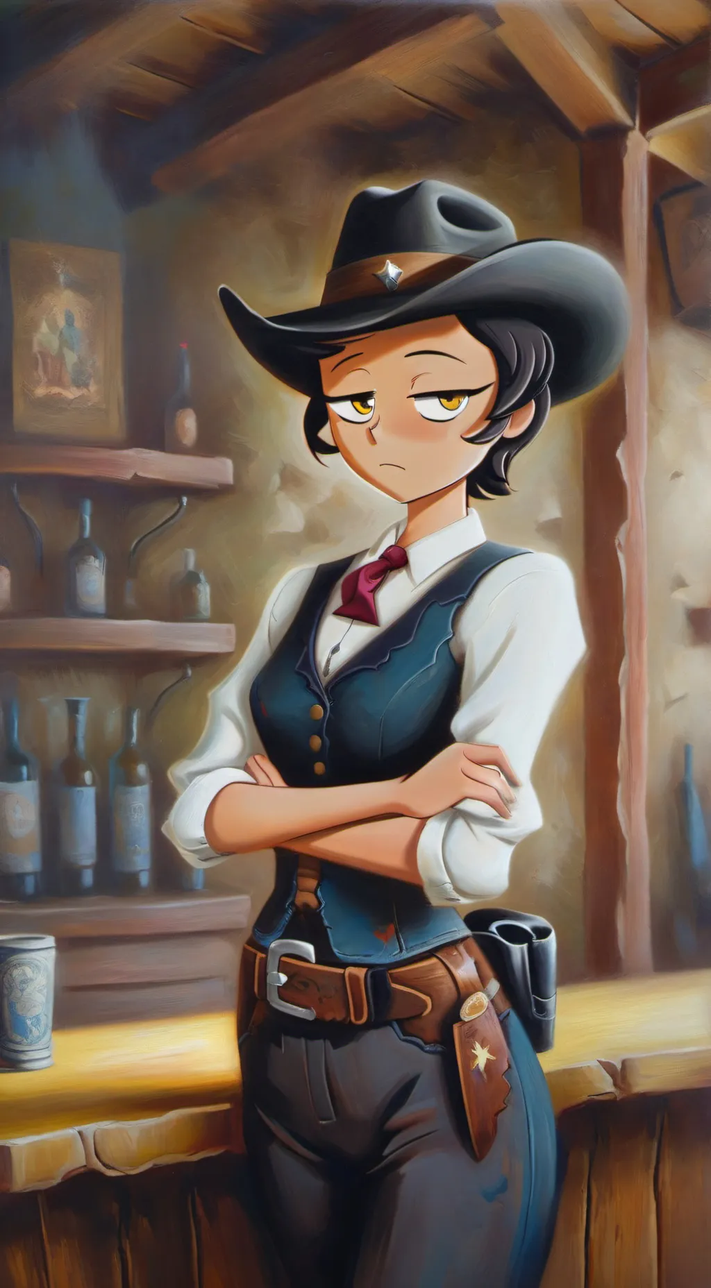 ai character: Jo Constant background