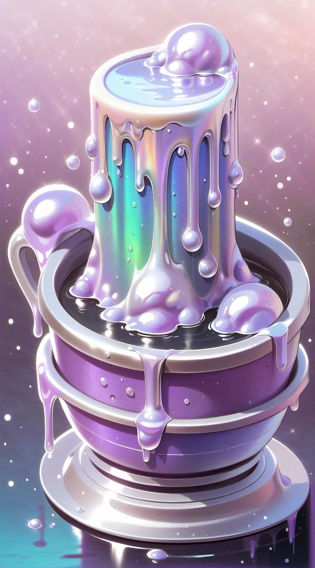 ai character: sticky slime pool background