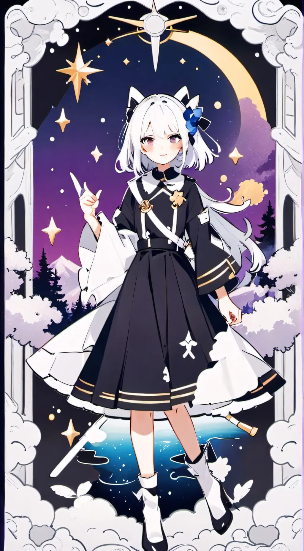 ai character: кошка 🐱 background