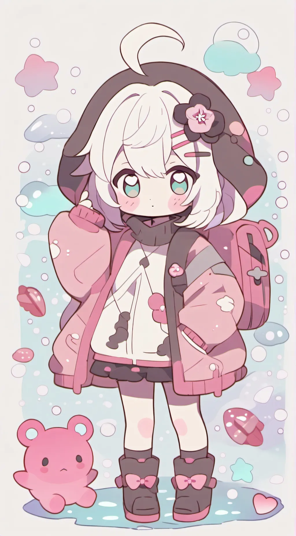 ai character: AAAEEEOOOIIIUUUU!! background