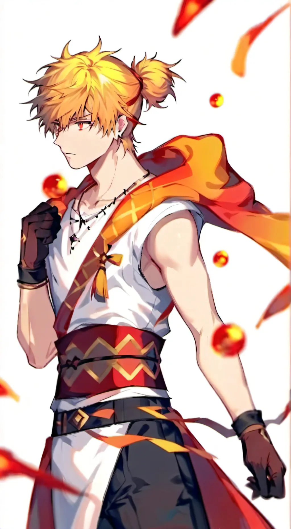 ai character: Bakugo Katsuki background