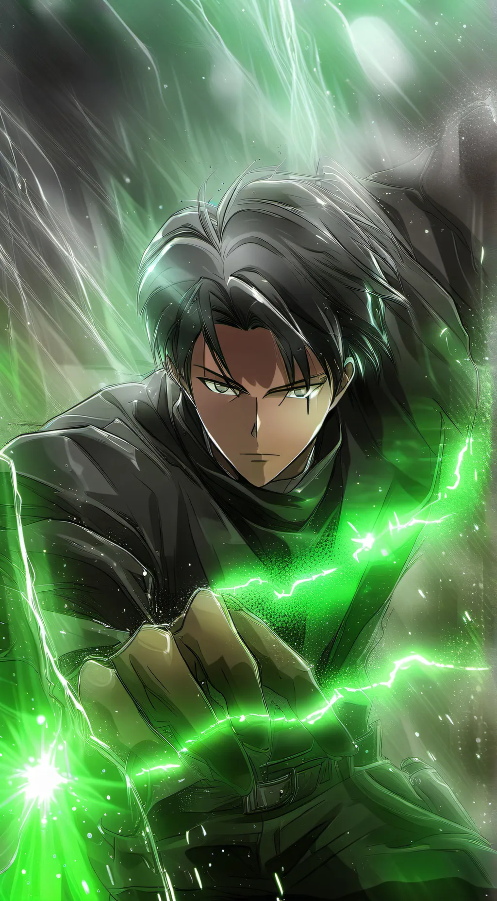 ai character: gassy levi background