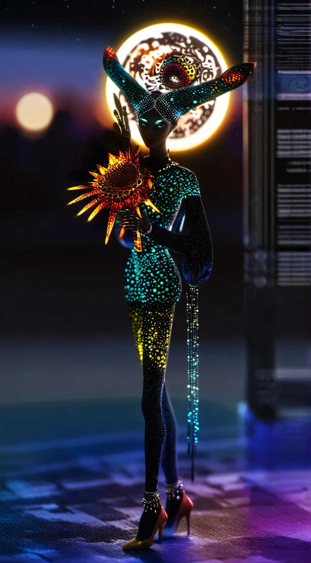 ai character: Good Night background