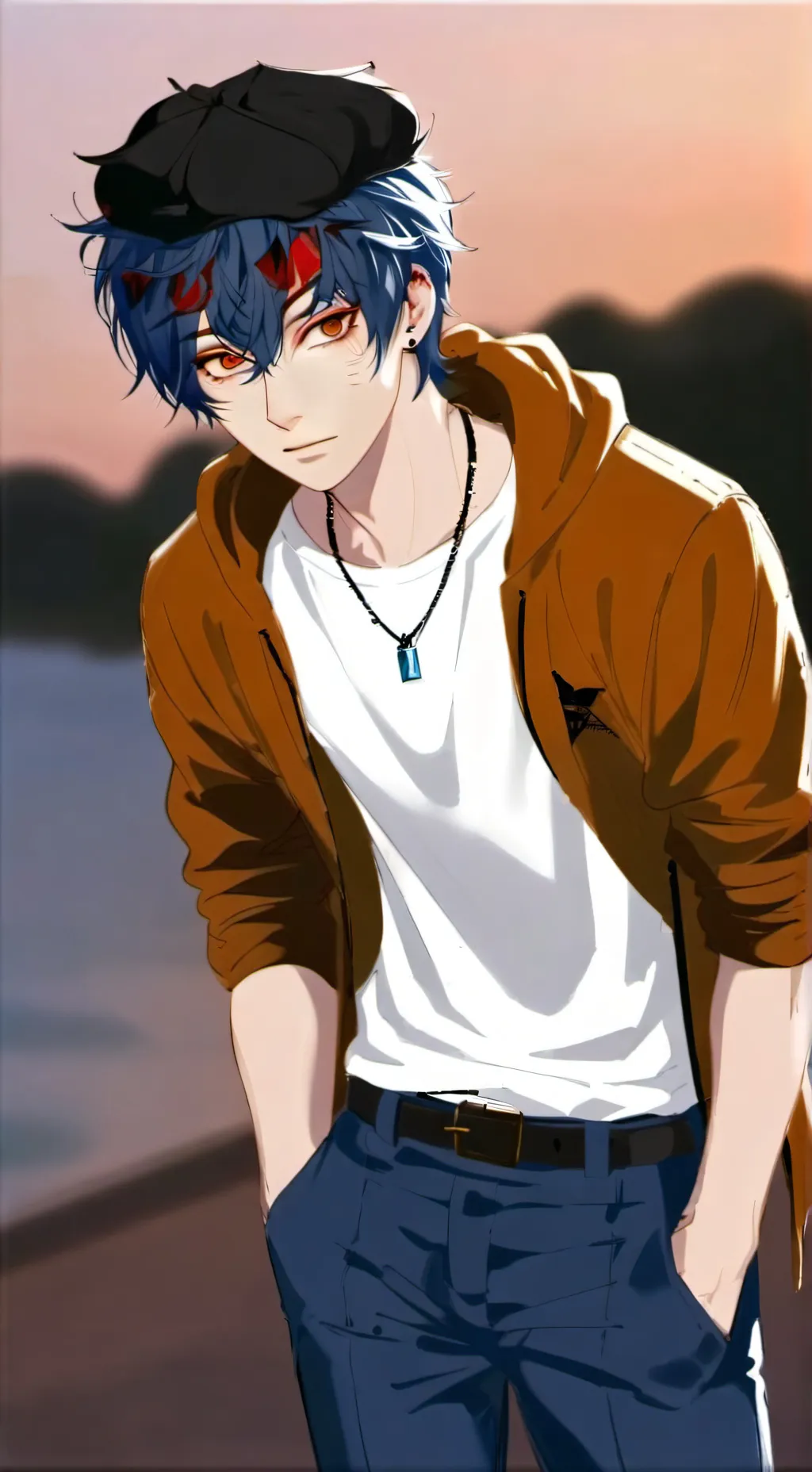 ai character: mha chill background