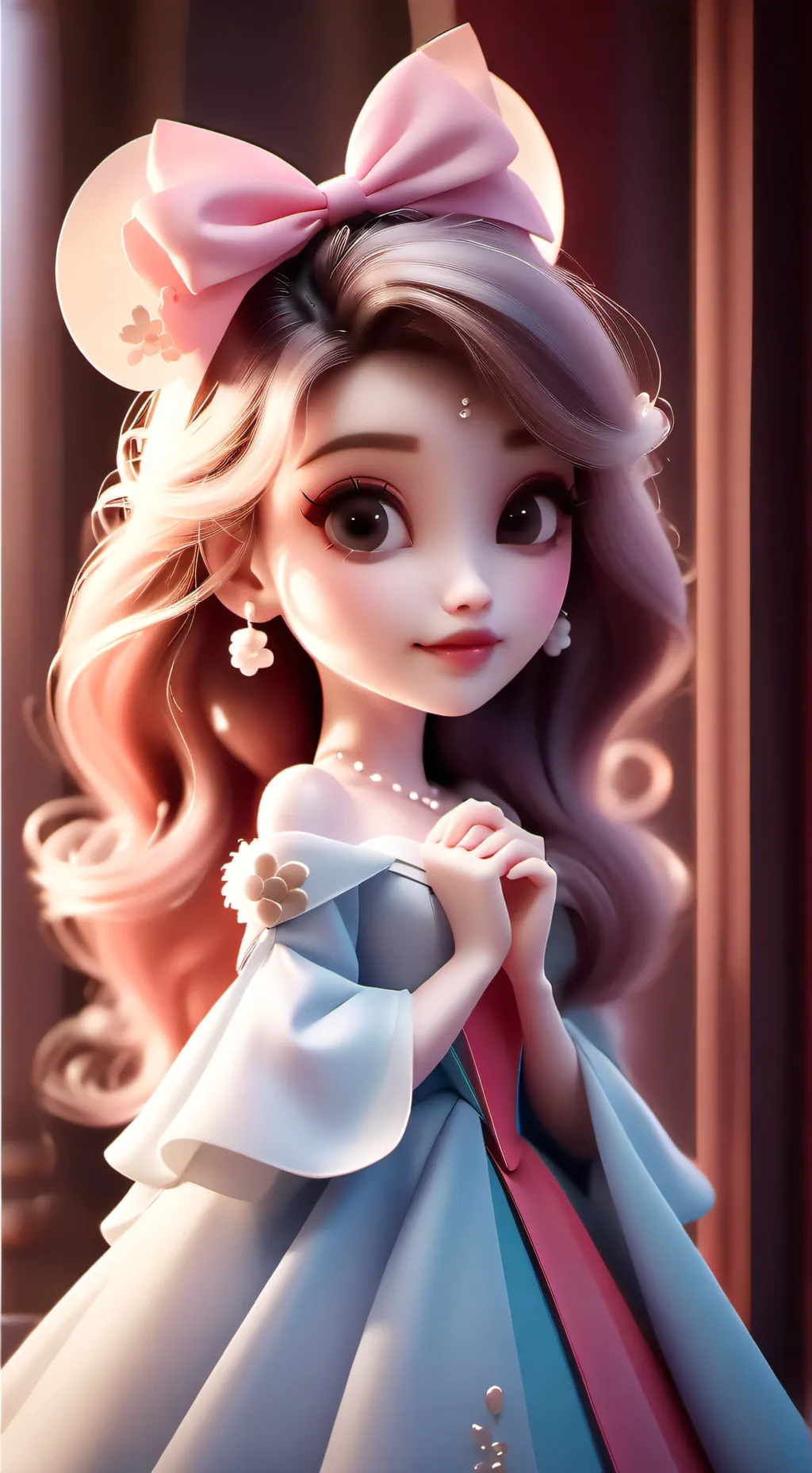 ai character: 🩵💙Mimi 🩵💙 background