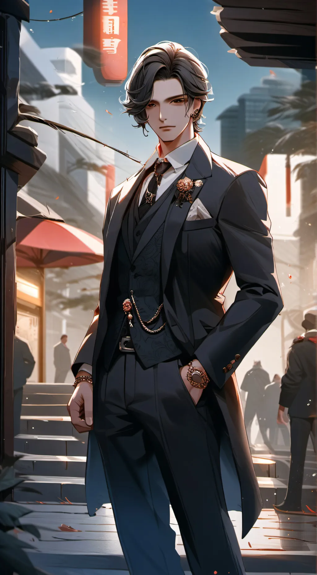 ai character: Mafia boss background