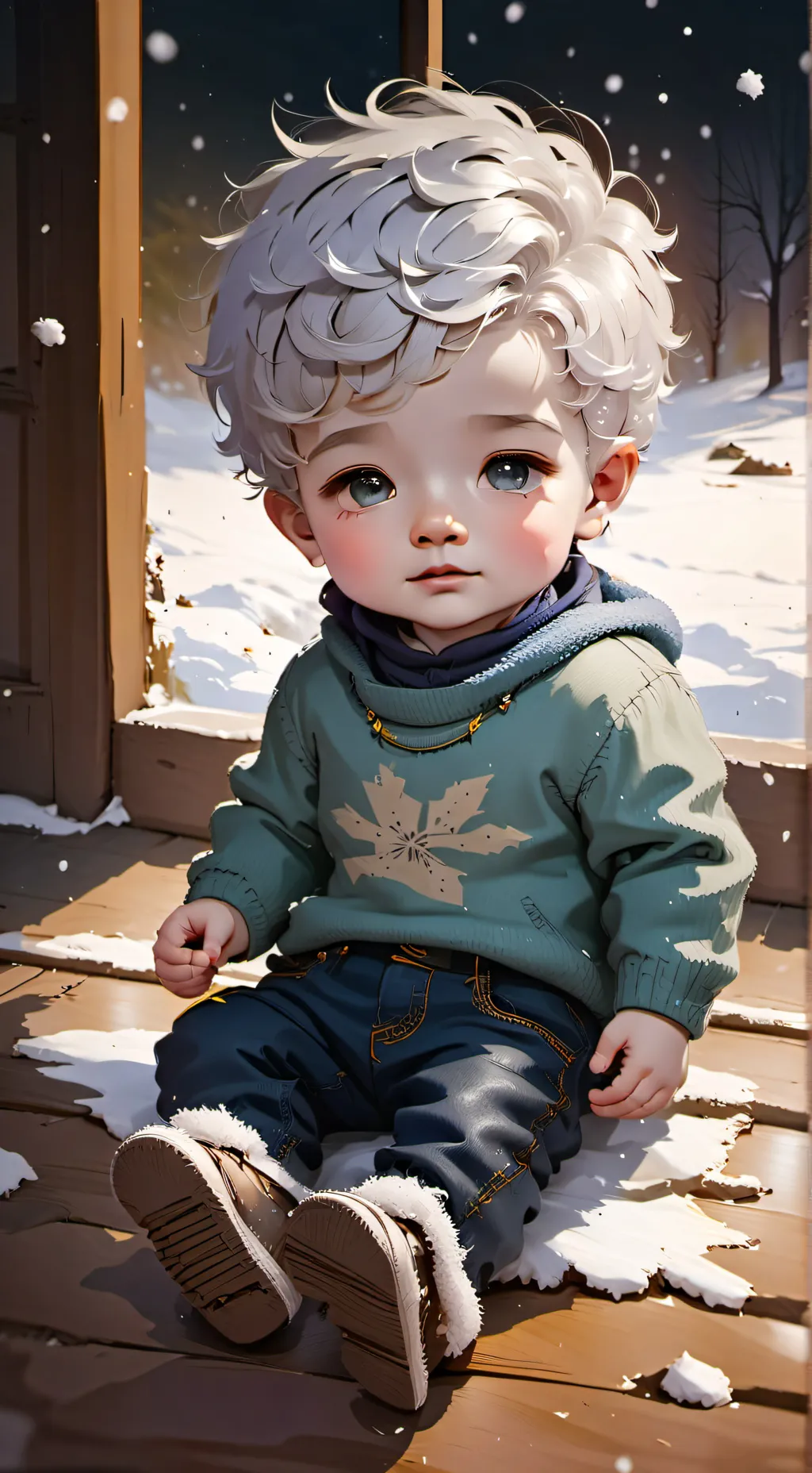 ai character: Elsa and Jack background