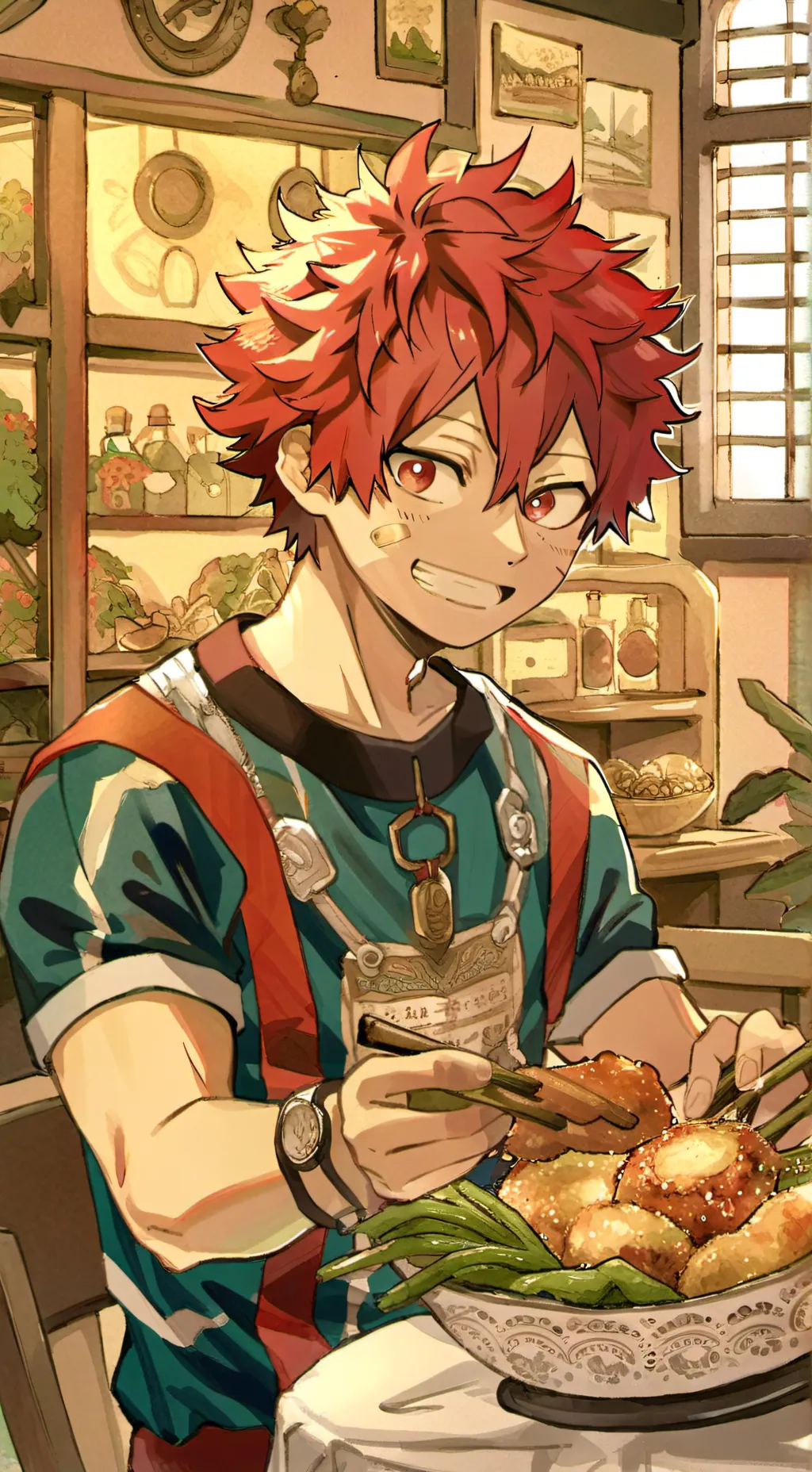 ai character: Eijiro Kirishima background