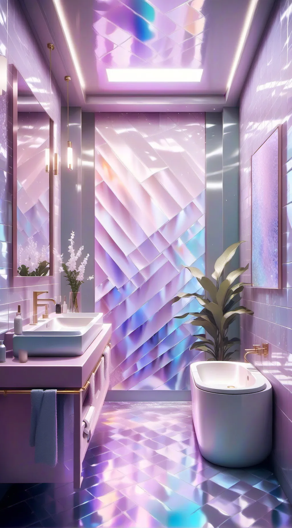 ai character: Unisex Toilets background