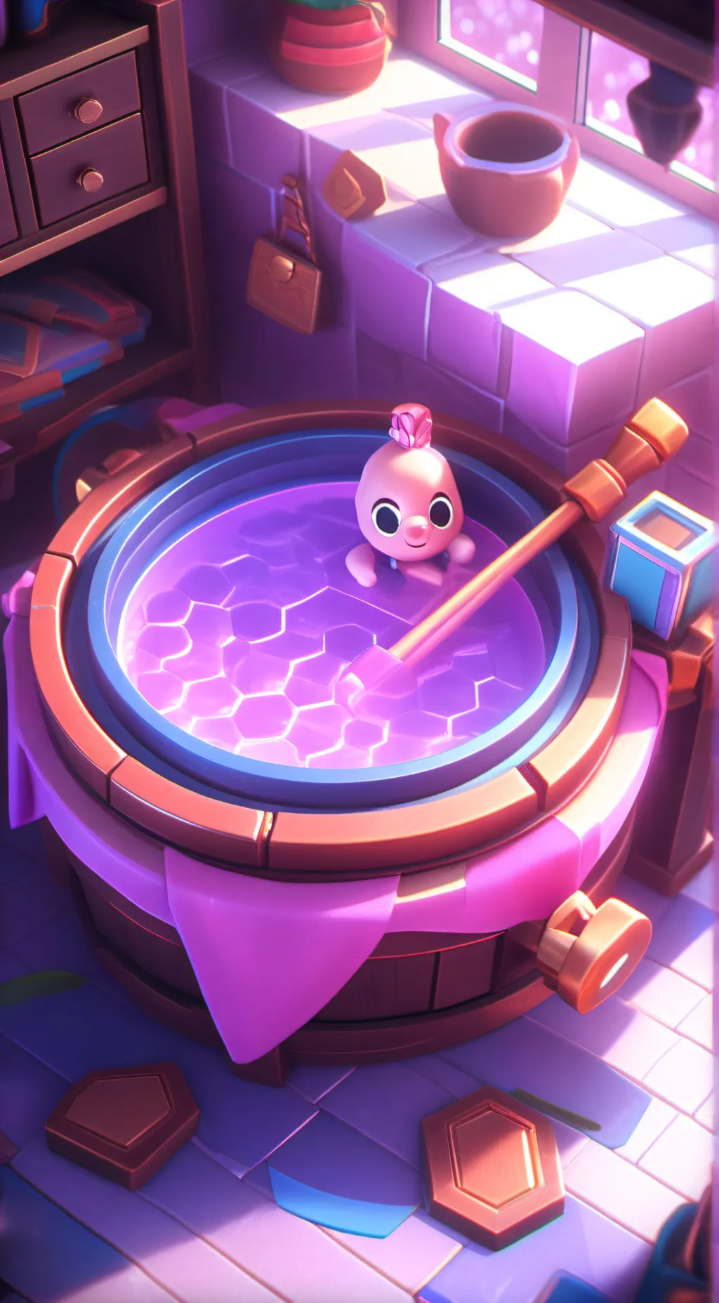 ai character: meme background