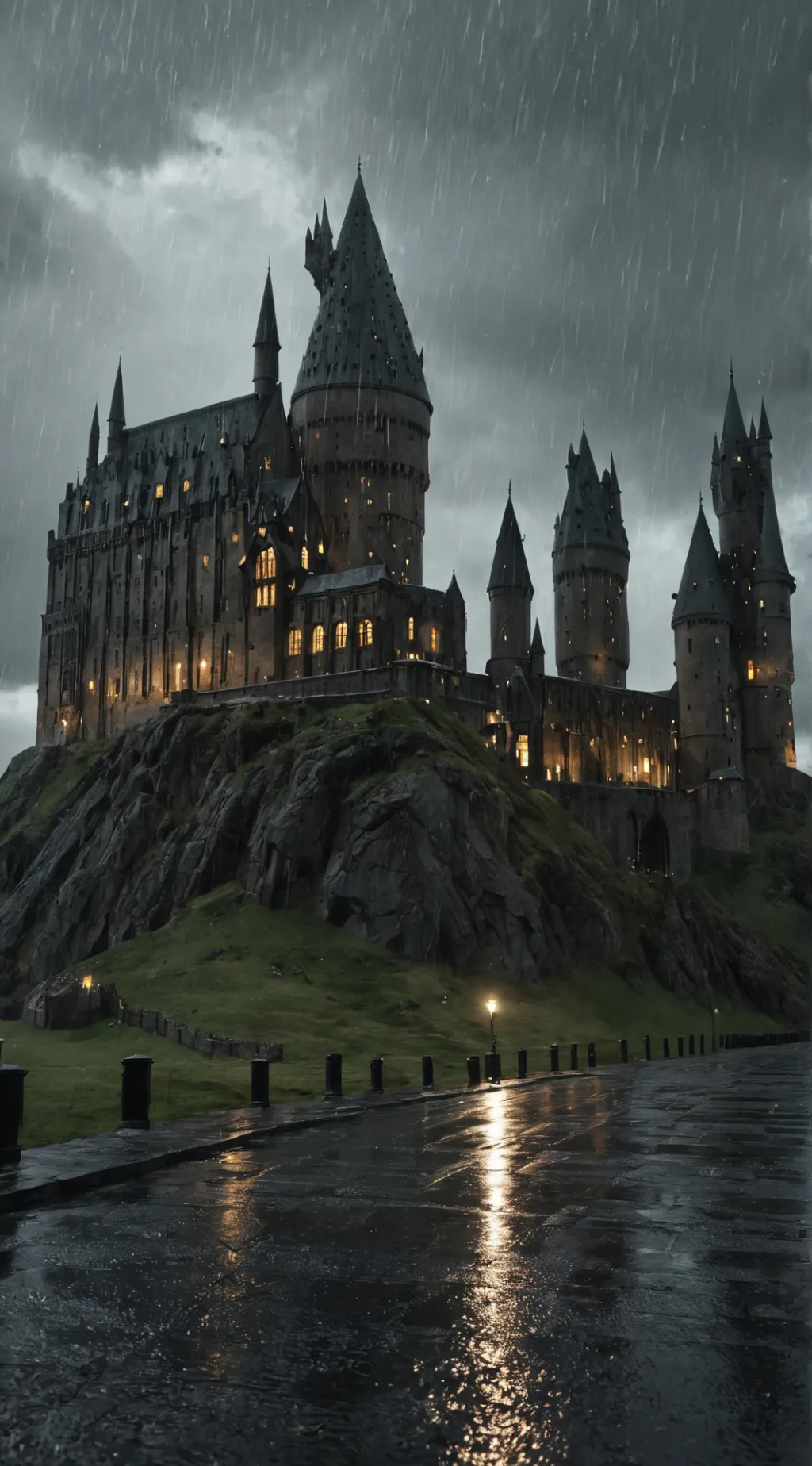 ai character: Hogwarts sleepover background