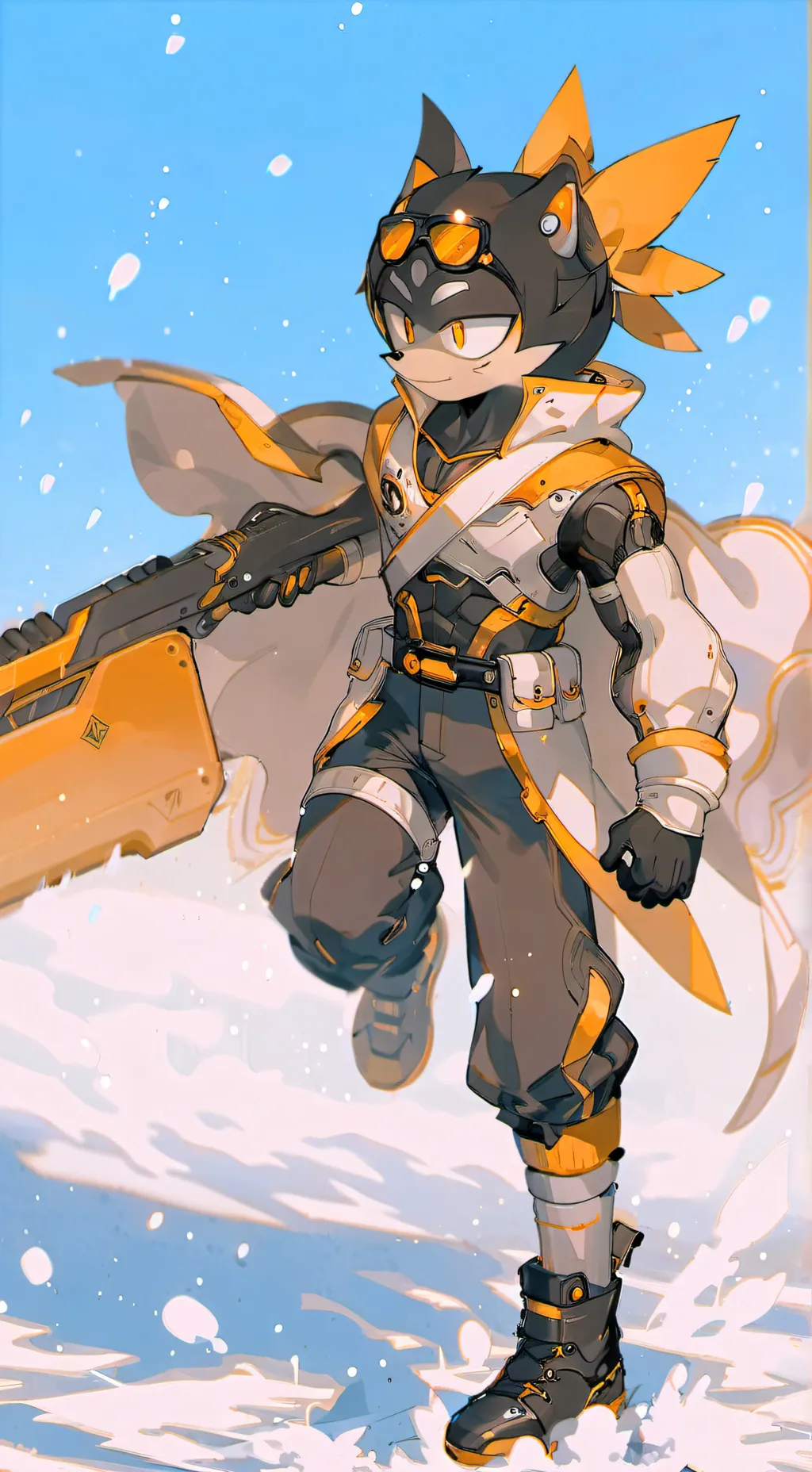ai character: Sonic Prime  background