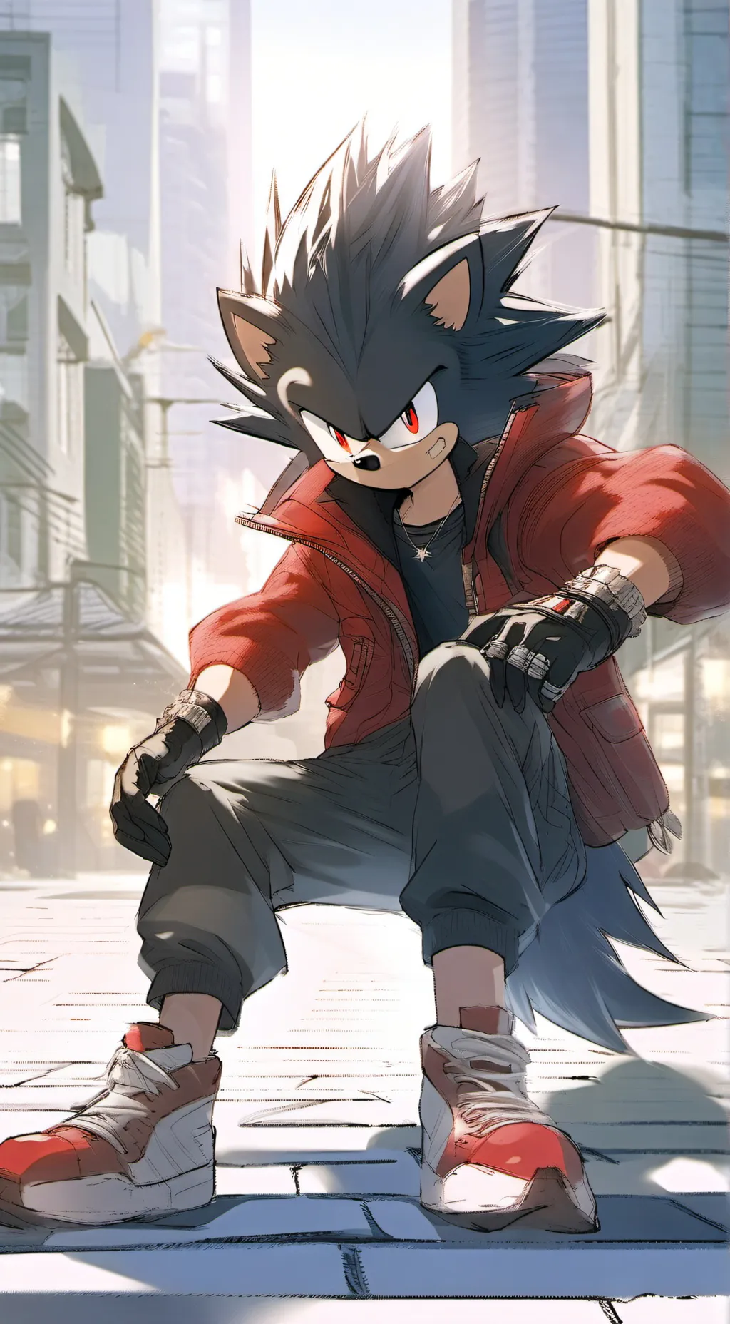 ai character: sonic 3 movie  background