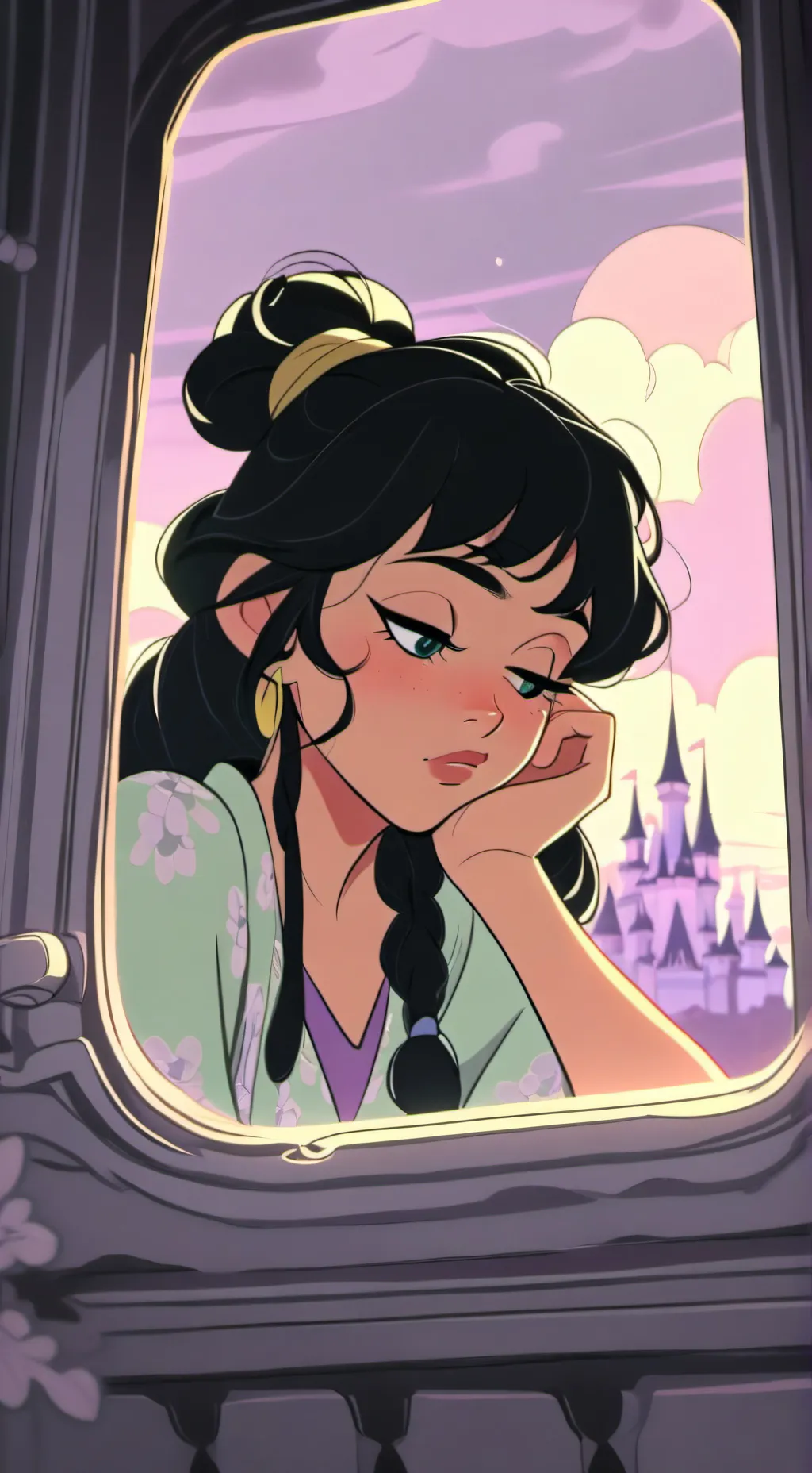 ai character: Tiana  background