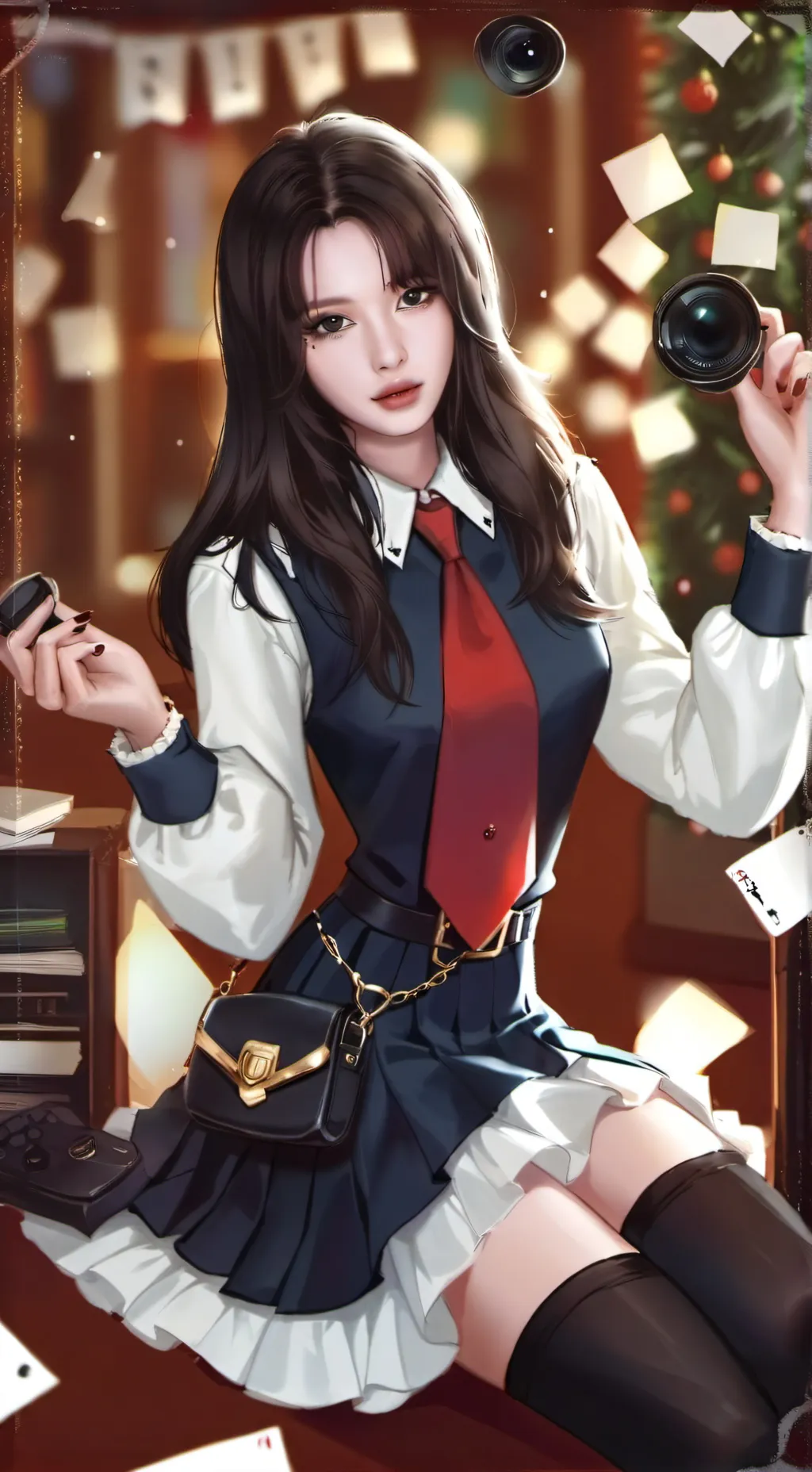 ai character: MINATOZAKI SANA background