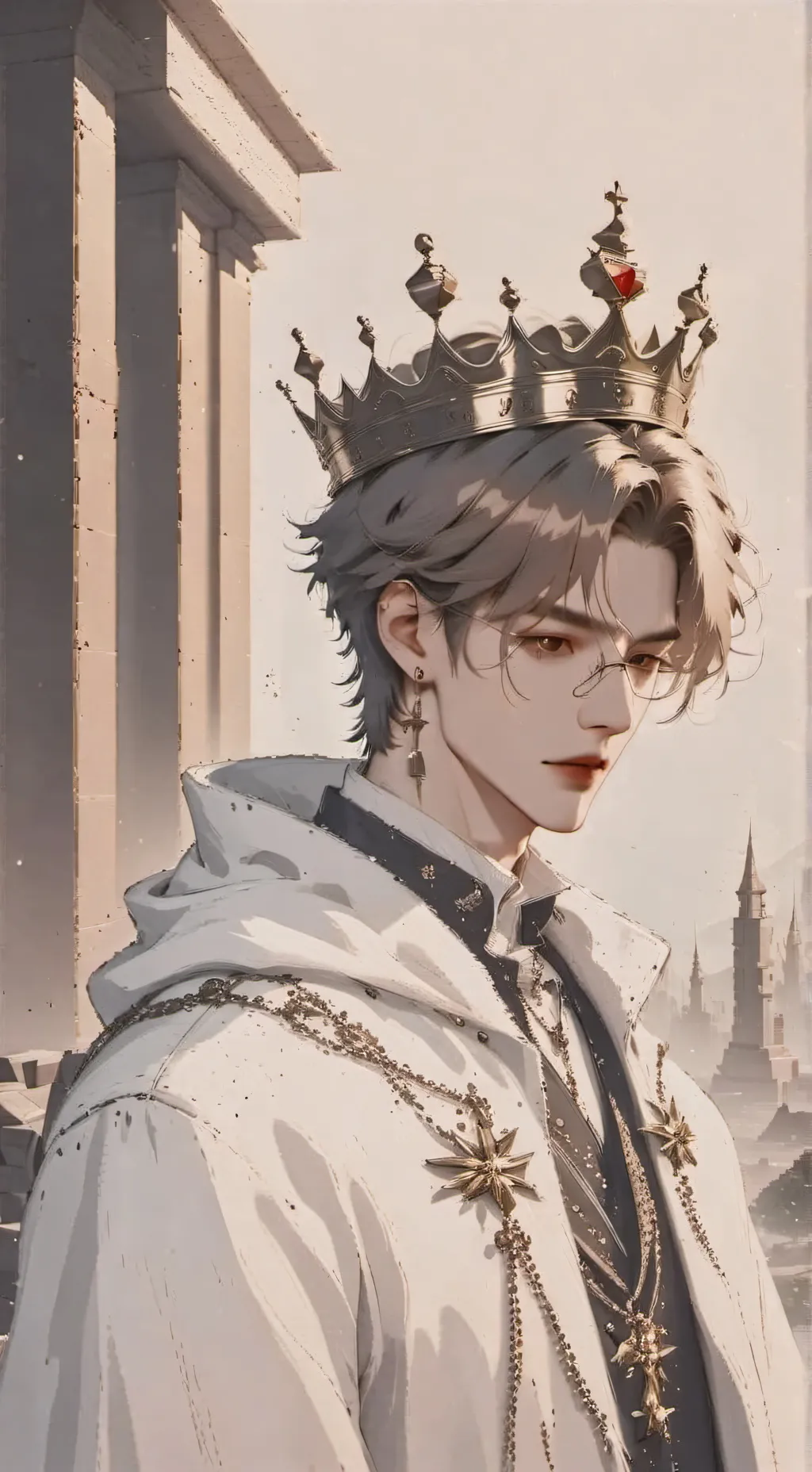 ai character: King leo background