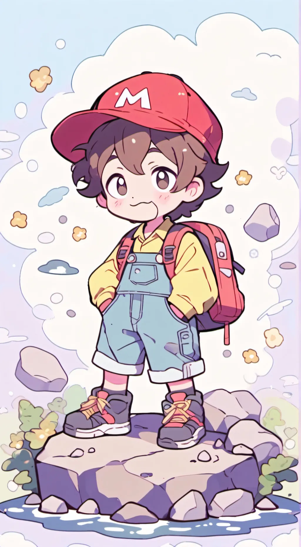 ai character: Mario background