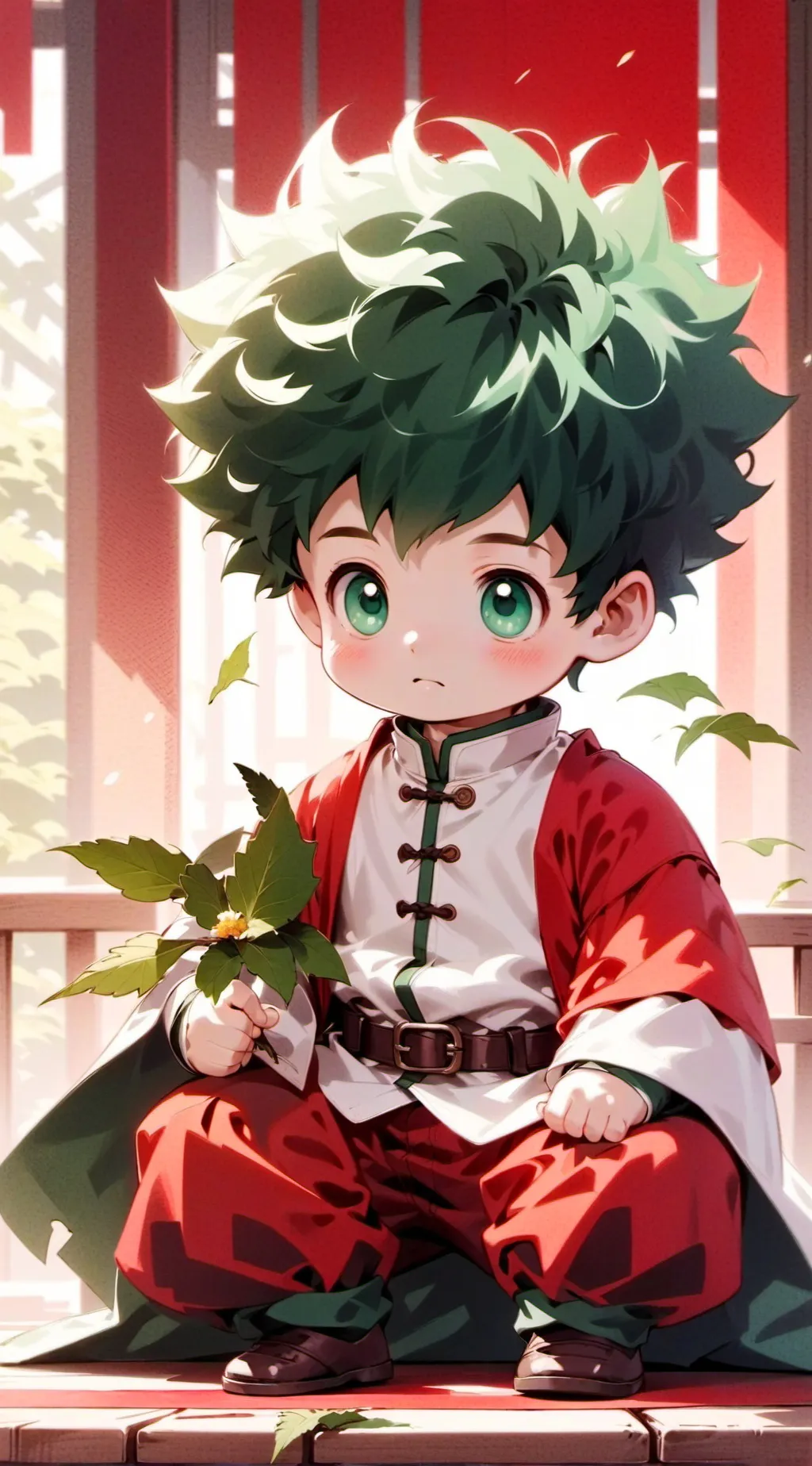ai character: baby deku background