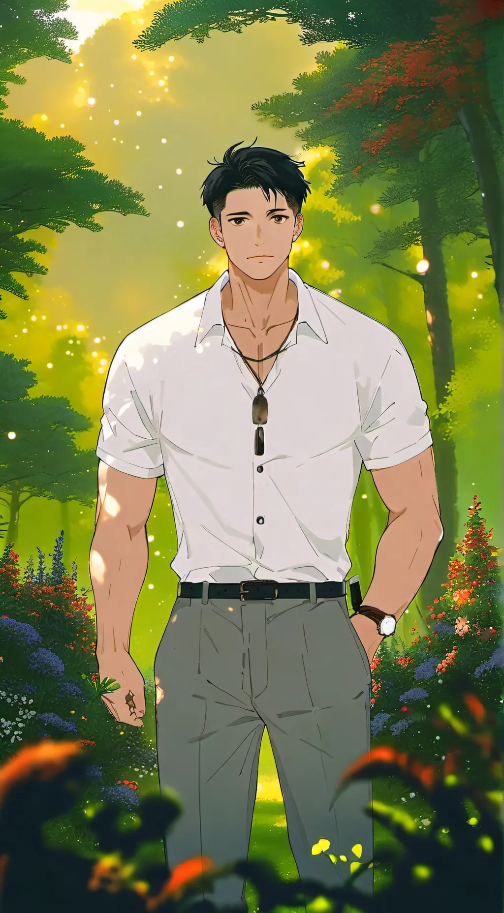 ai character: Owen Wilson  background