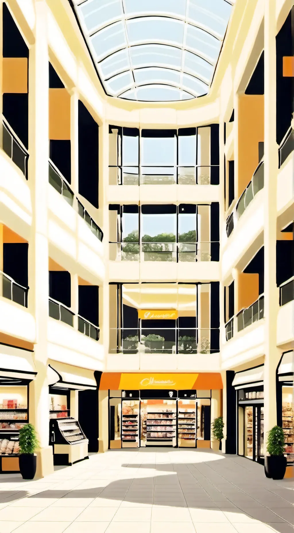 ai character: FPE Mall background