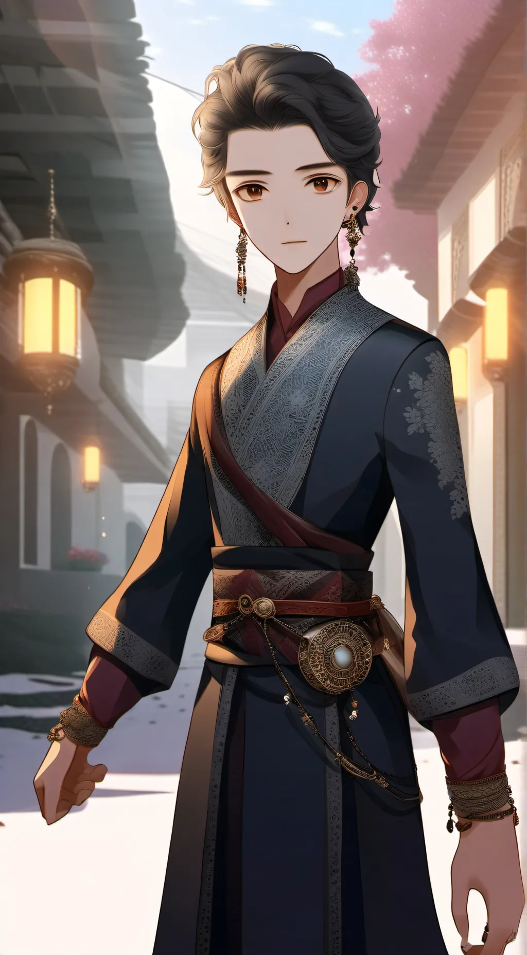 ai character: poison cocoa background
