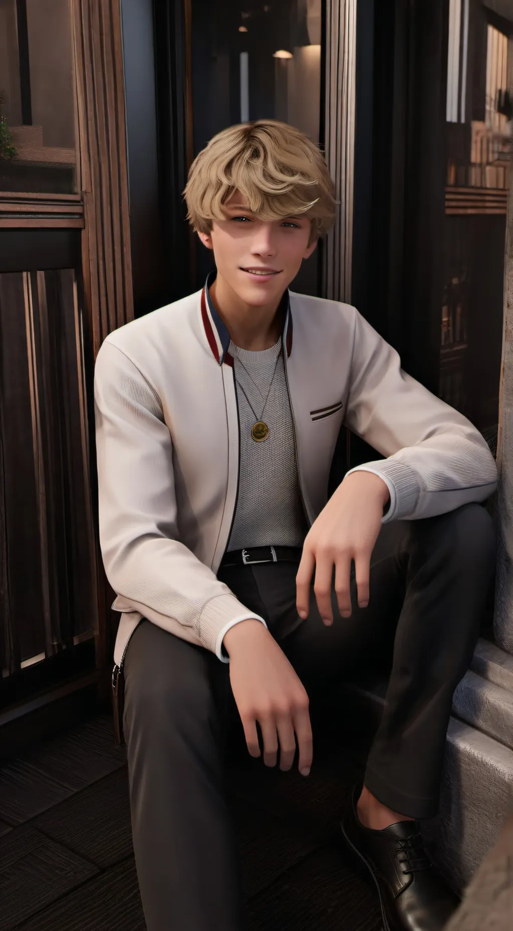 ai character: lucas  background