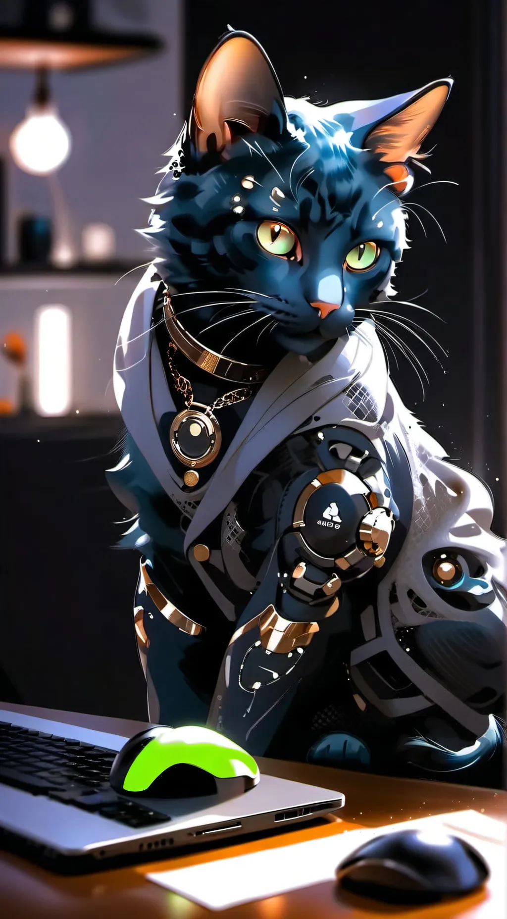 ai character: Pixel background