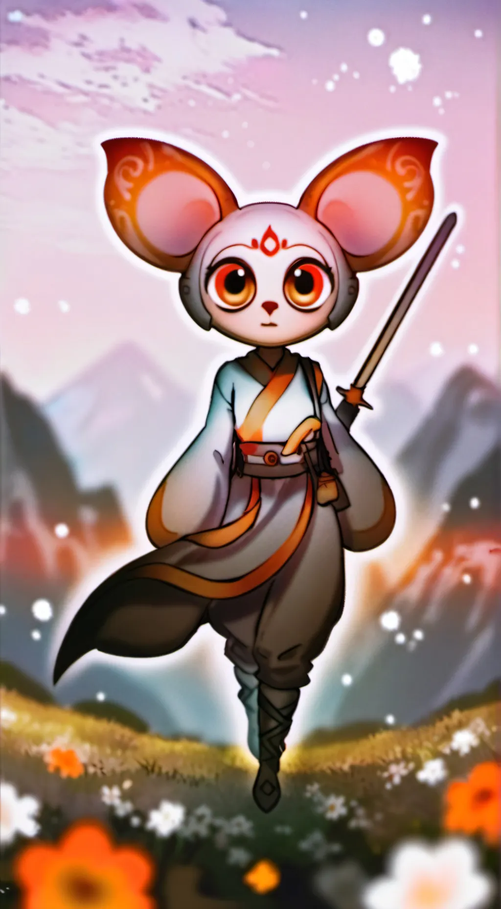 ai character: мама background
