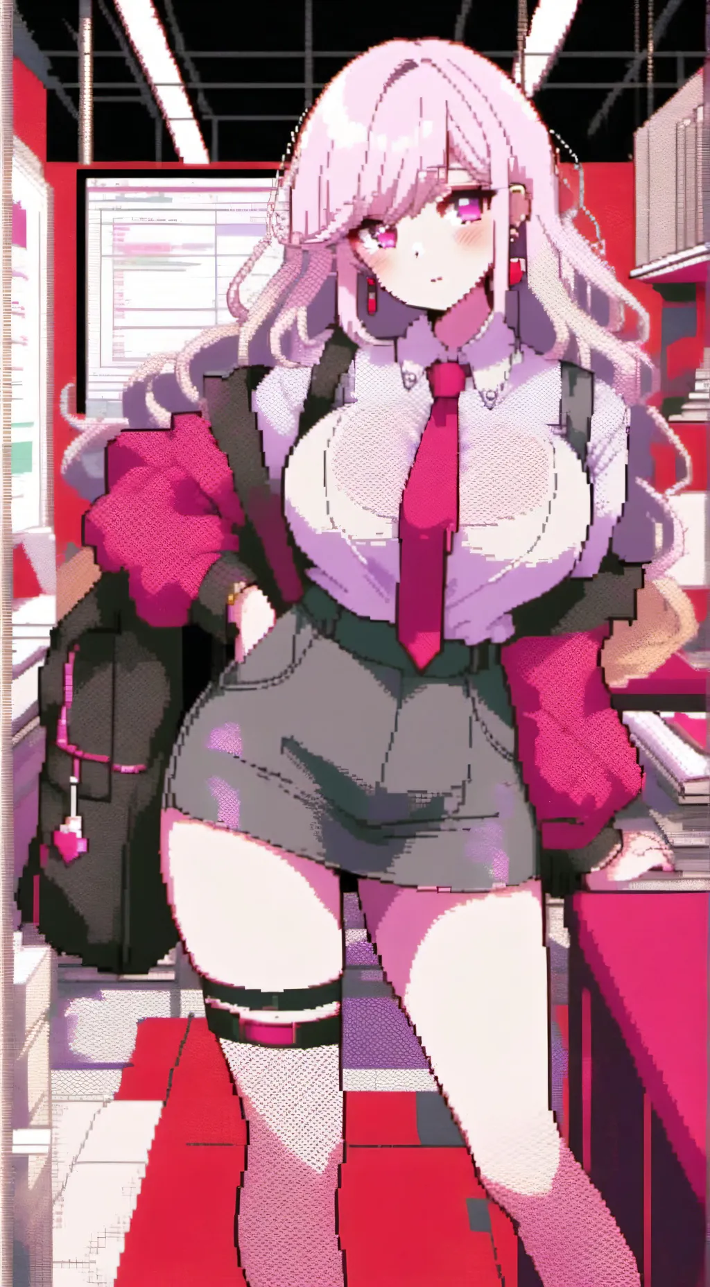 ai character: scarlet (school) background
