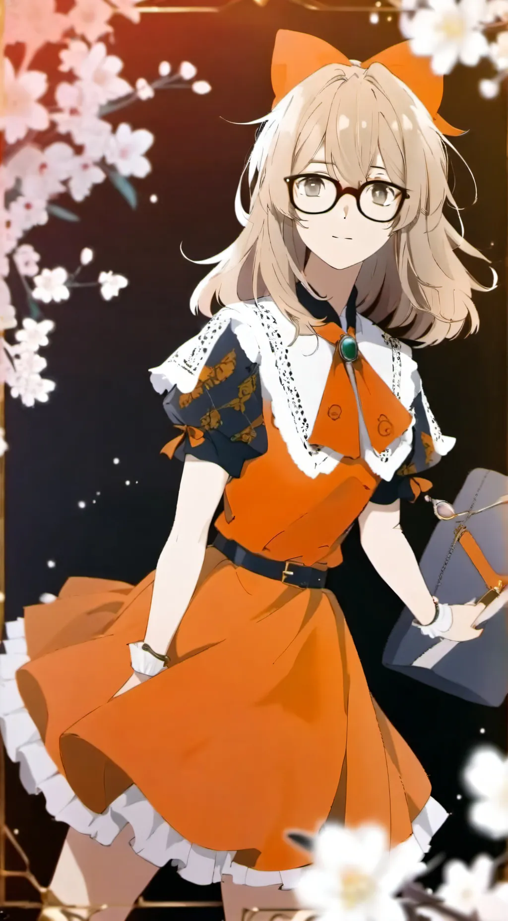 ai character: Ms oia  background