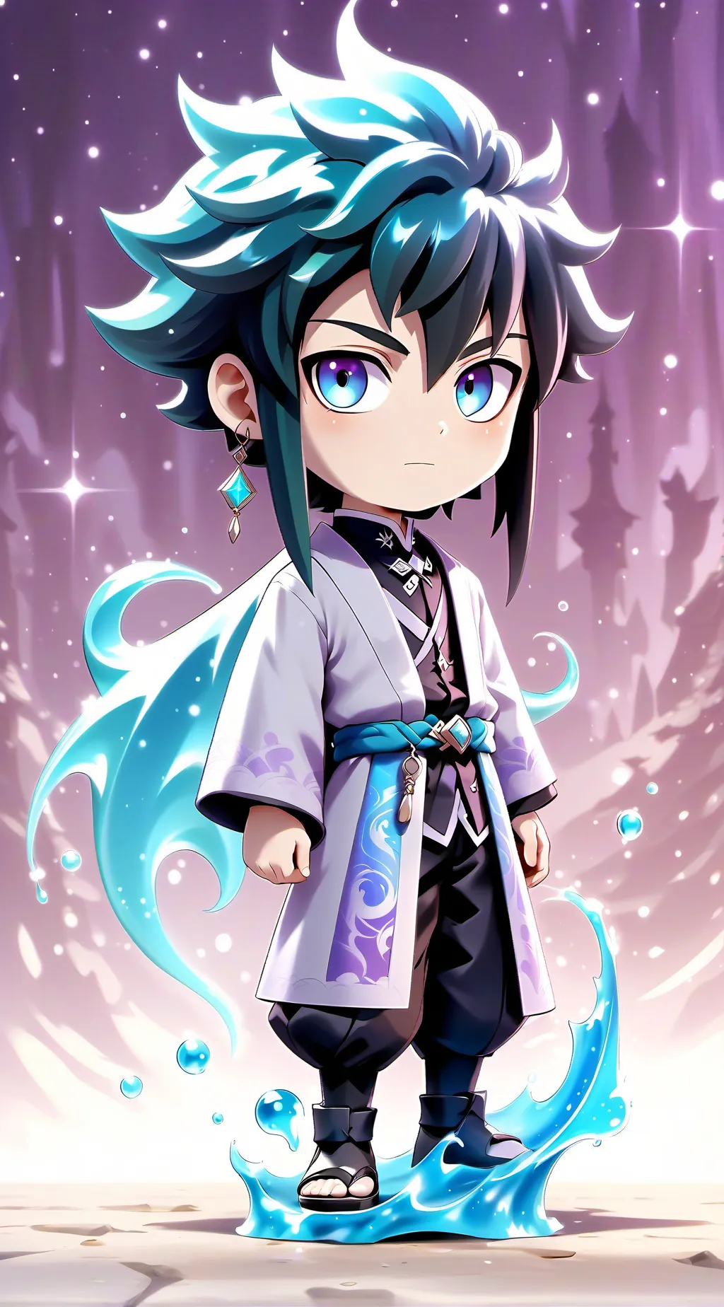 ai character: ✰muichiro tokito✰ background