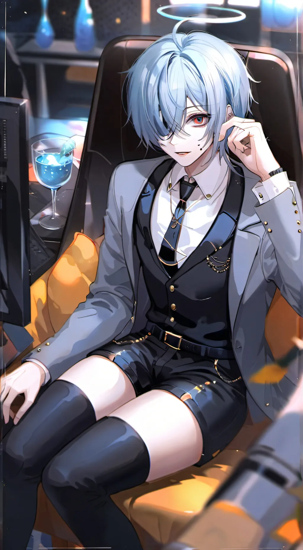 ai character: cielo background