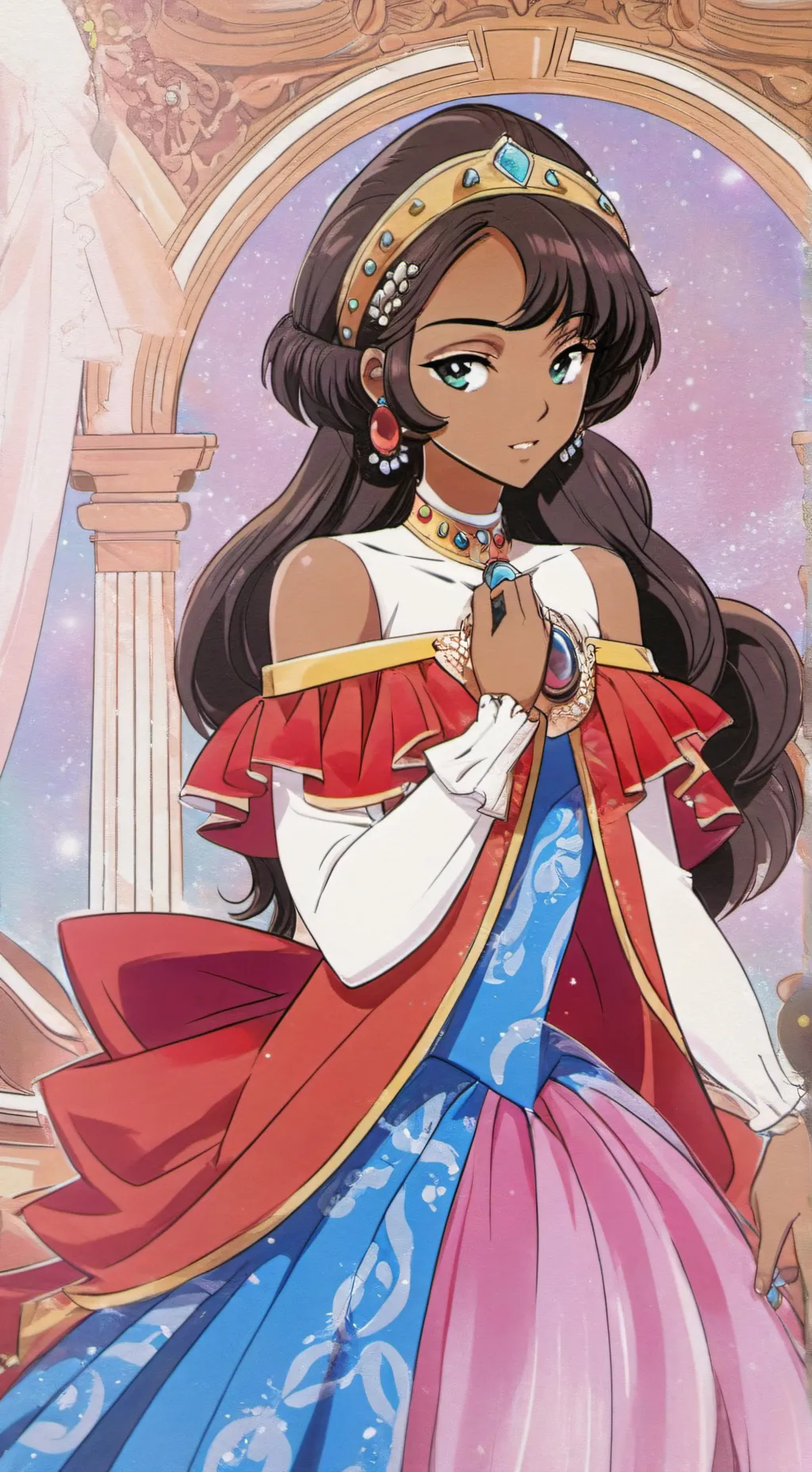 ai character: Sandra Irisgrove background