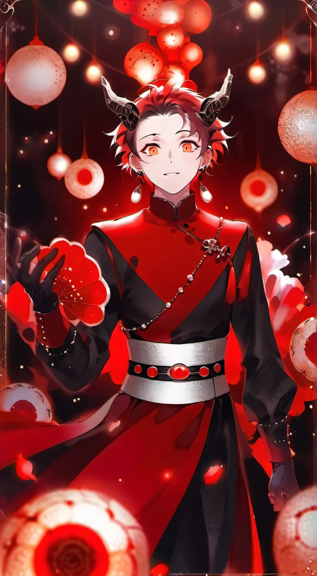 ai character: Tanjiro Demonio😈🥀 background