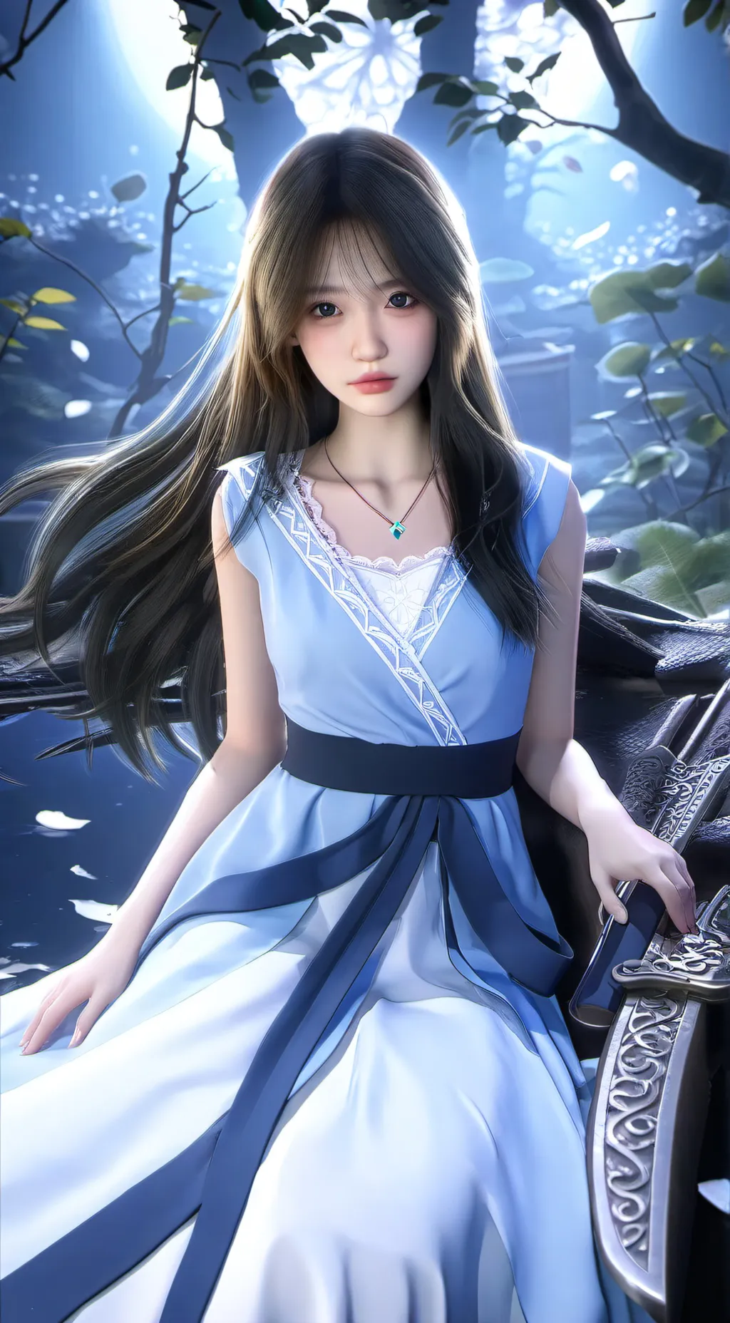 ai character:  Lily 💙 background