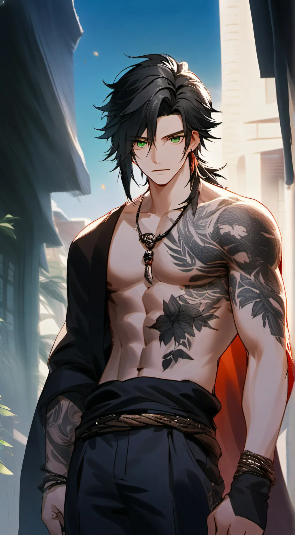 ai character: Axle grim background