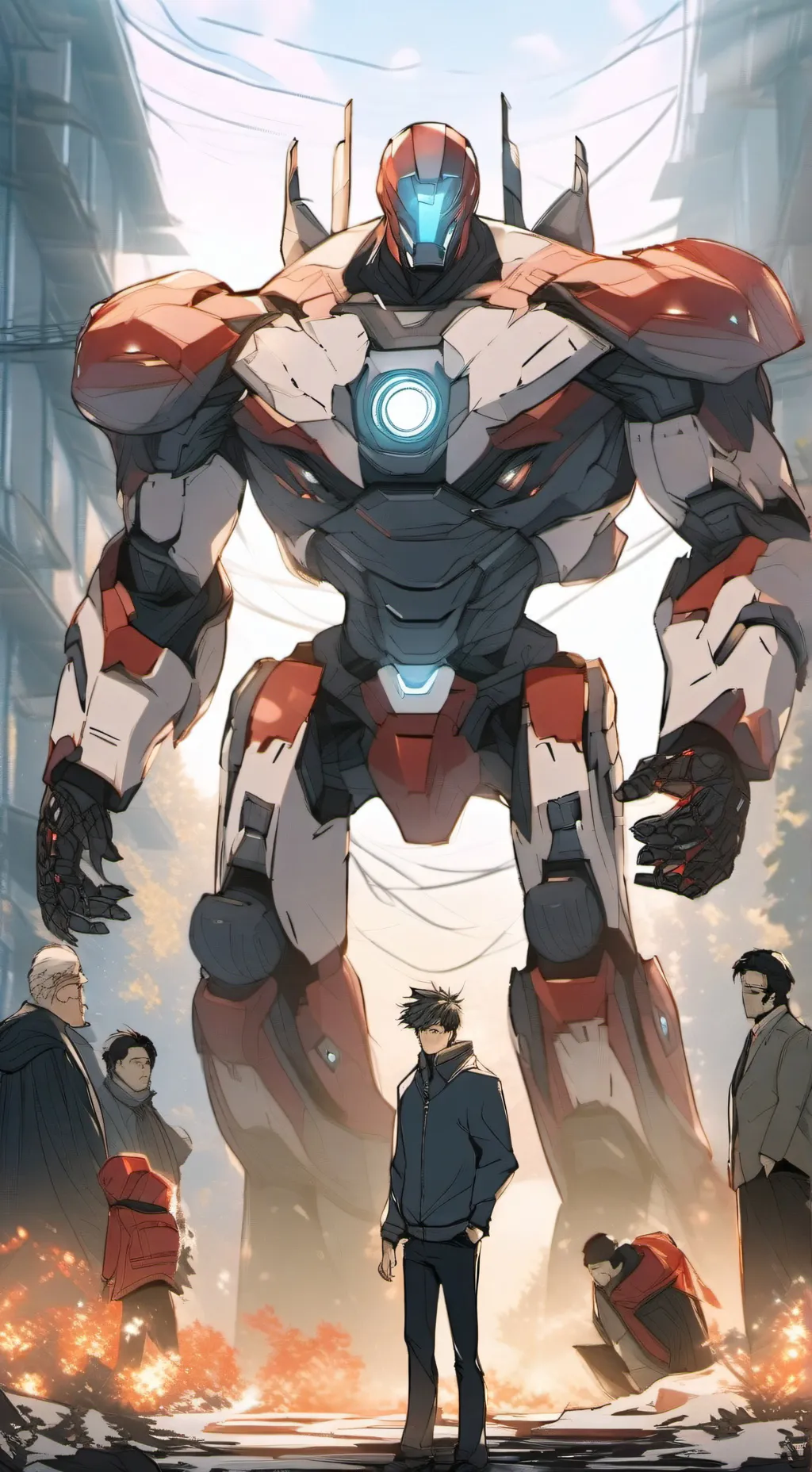 ai character: Titan speaker man background