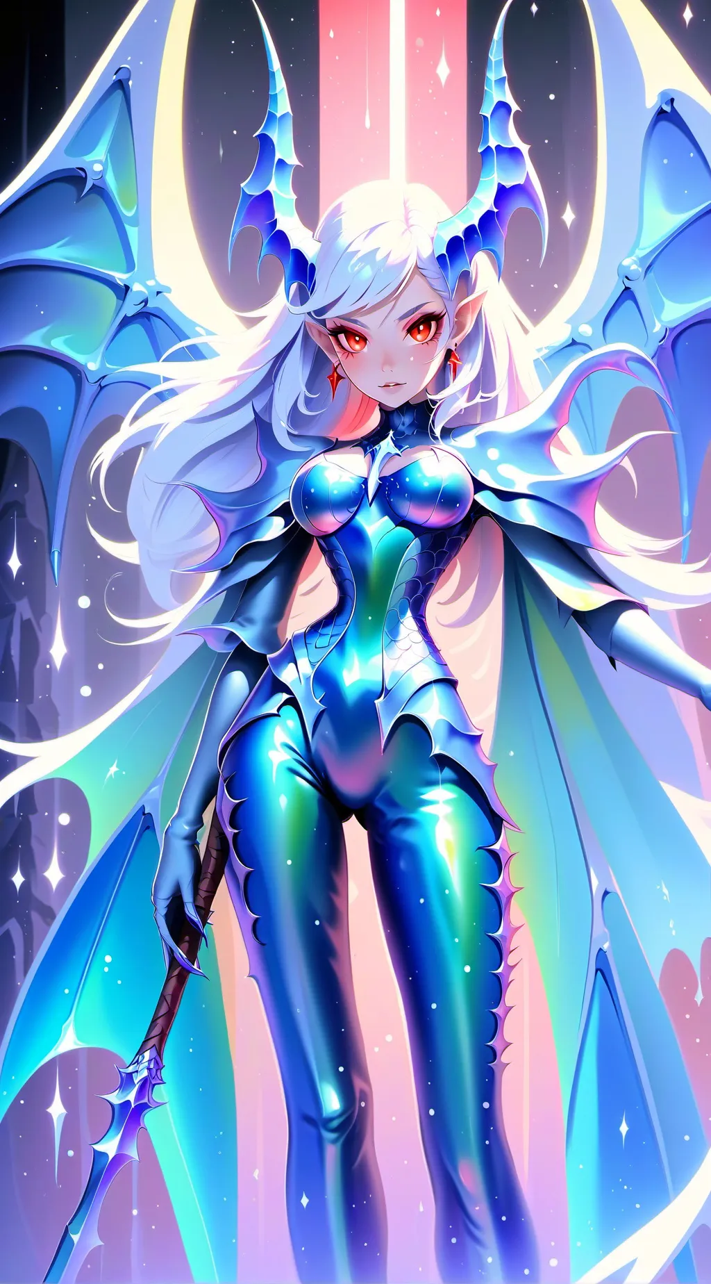 ai character: demon road amber  background