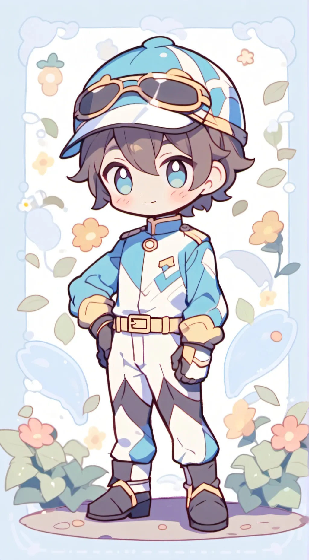 ai character: Horse Jockey background