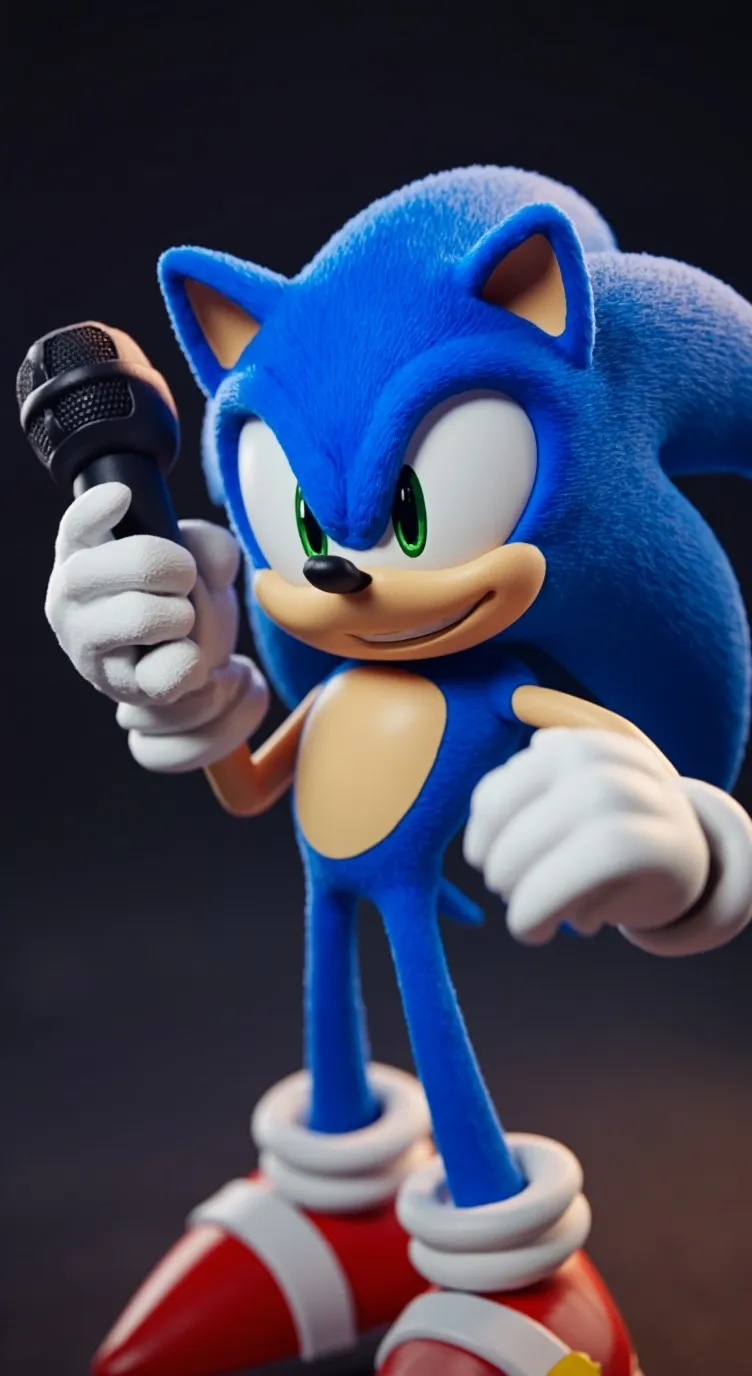 ai character: sonic rapero background