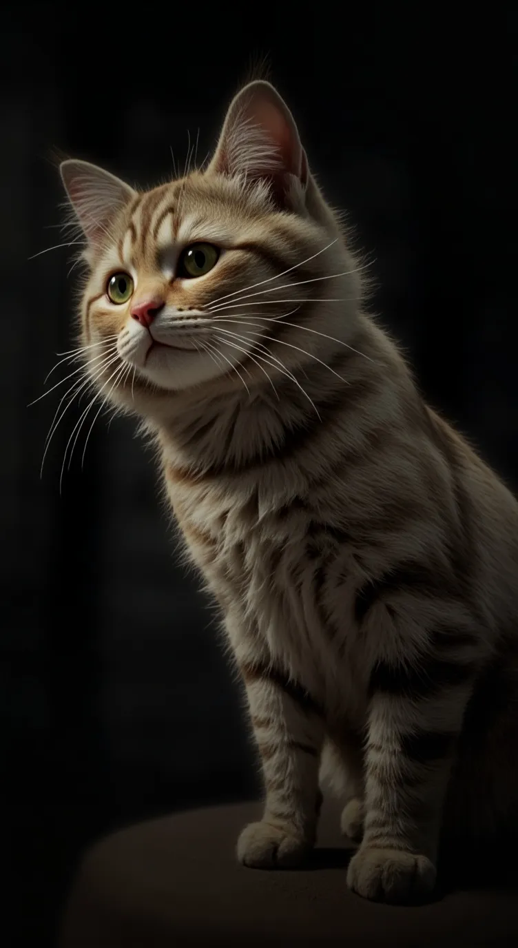 ai character: Leopard cat background