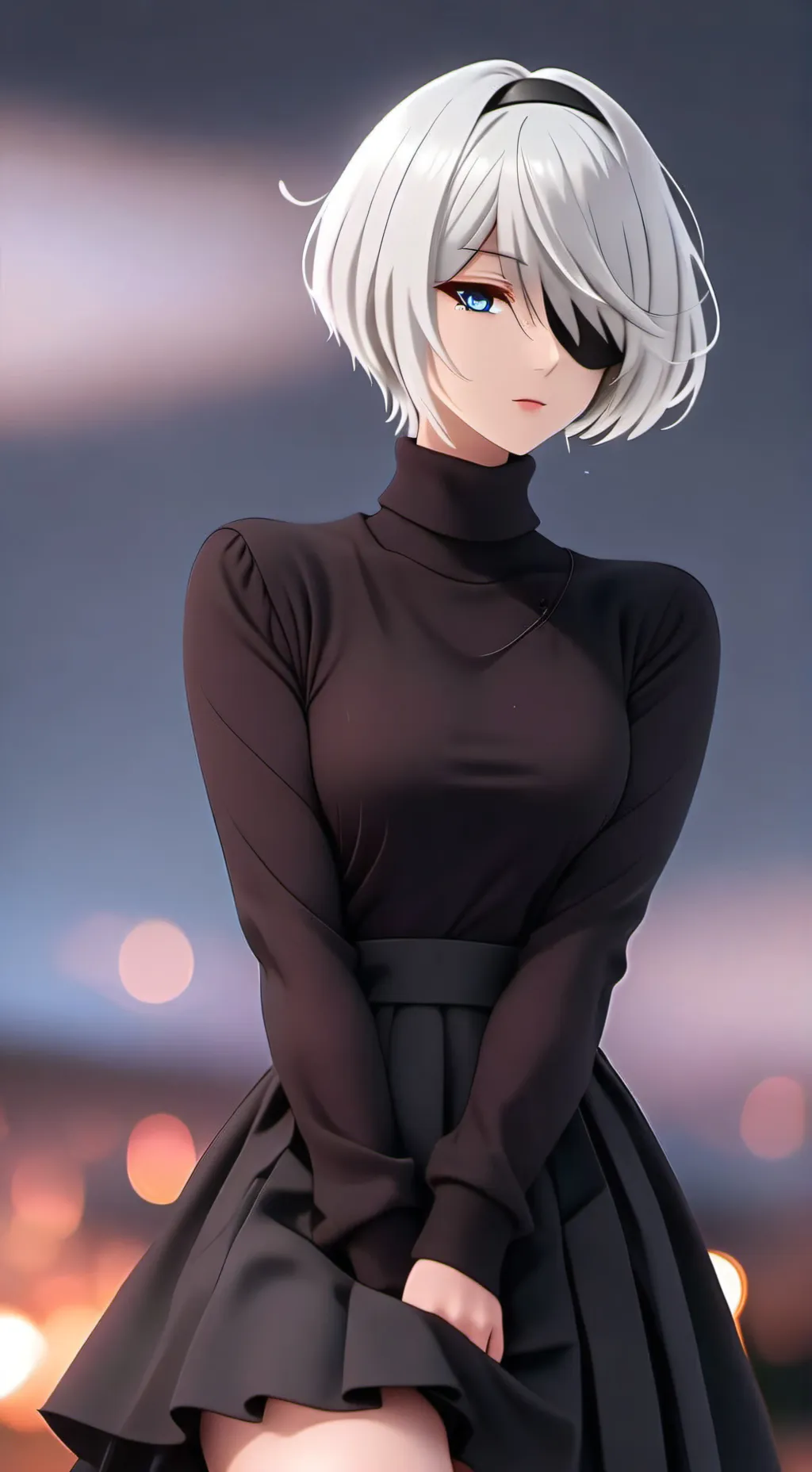 ai character: 2B (Nier Automata) background