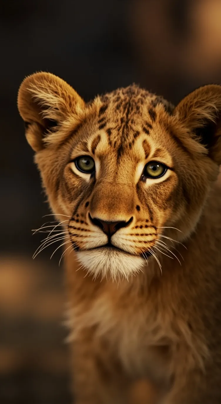 ai character: Lion cub background
